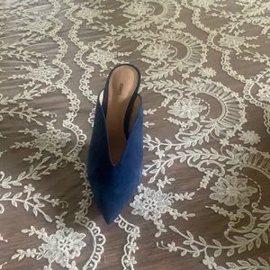 beautiful blue Shutz Mule